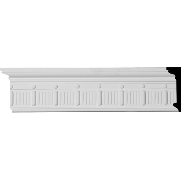 Ekena Millwork SAMPLE - 4 3/4"H x 1 3/8"P x 12"L Seville Bead & Barrel Chair Rail Moulding SAMPLE-MLD04X01SE - main